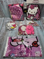 Hello Kitty Birthday Backdrop 5×3.5ft Birthday Plus Party Decorations.Ships 24