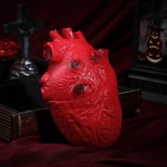 Halloween Fake Heart Prop Scary Body Part Blood Heart Decoration Party Supplies