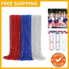 4th of July Necklace Decorations, 24PCS Veterans Day Beads Party Favors Bulk,…