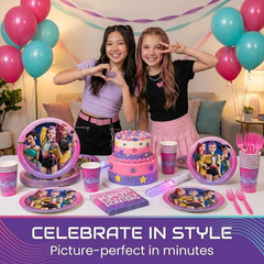 Kpop Demon Hunters Birthday Decorations | Kpop Demon Hunters Plates and Napkins,
