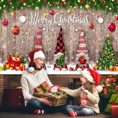 Christmas Backdrop Merry Christmas Party Decoration Christmas Photo Banner