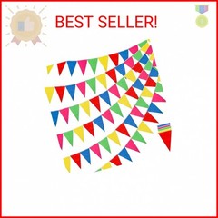 Multicolor Nylon Pennant Flags, 263Ft Durable Banner Rope, 200-300Pcs for Events