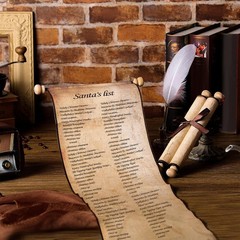 1 Pack Blank Paper Scrolls Wrapped on Wood Rod for Writing, Drawing, Calligraphy