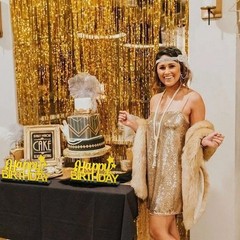 Glitter Gold Letter Happy Birthday Sign Centerpieces for Table Birthday Party…