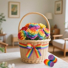 Rainbow Party Streamers Crepe Paper Rolls Pride Birthday Decoration 6 Rolls