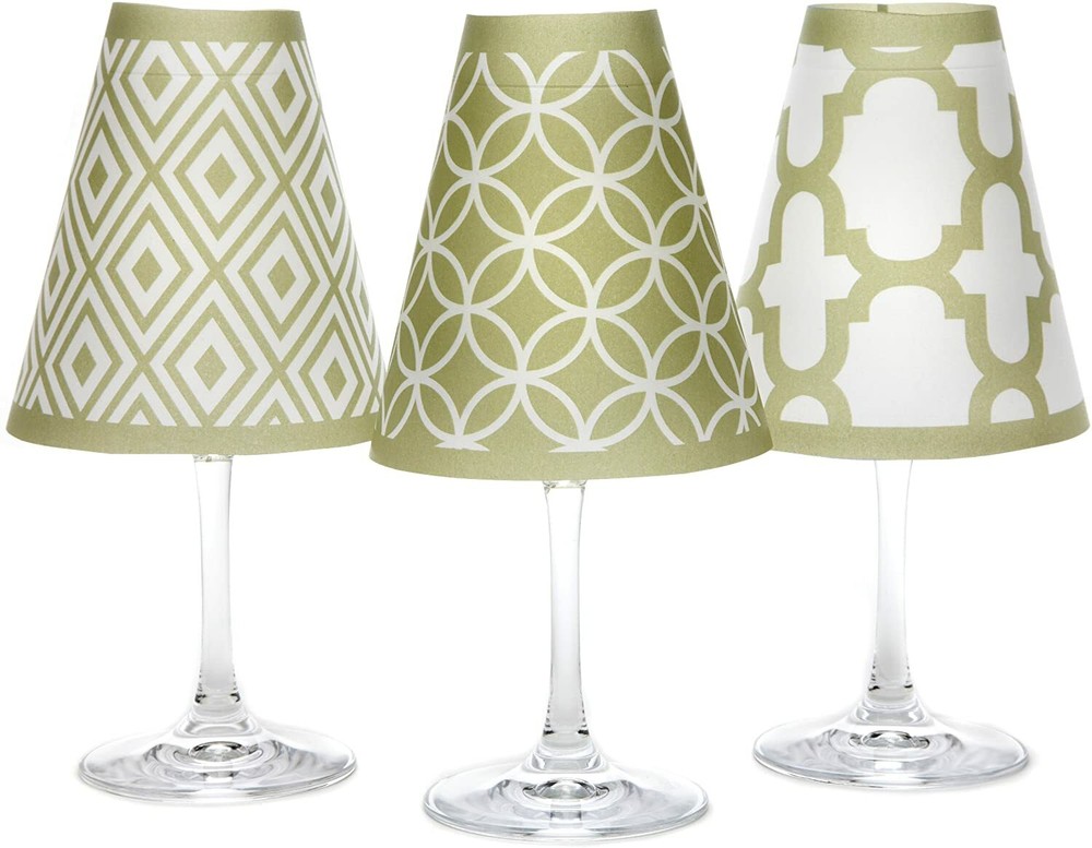 Di Potter Parchment Barcelona Wine Glass Shades (Oasis Green)
