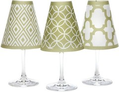 Di Potter Parchment Barcelona Wine Glass Shades (Oasis Green)