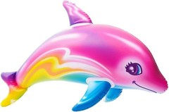 Large 36″ Pink Rainbow Colorful Dolphin Inflatable Pool (Set of 2) Inflate Be…
