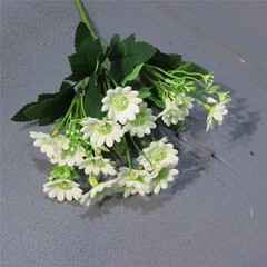 Artificial Flower Bundle Light Yellow Blue Pink Purple Lemon Yellow White 32cm
