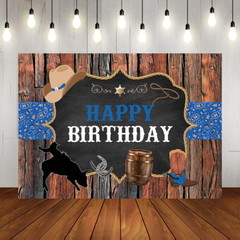 Mocsicka Western Cowboy Birthday Backdrop Wild West Rodeo Cowboy Party