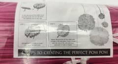 12 Count Party Tissue Paper Pom Poms, Fuchsia, 8 Inch, NEW