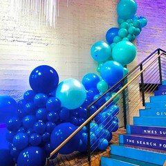 85-Piece Royal Blue Balloon Arch Kit for Memorable Baby Showers & Graduations