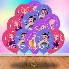 Kpop Gift Box Party Supplies birthday decoration balloon topper demon hunters