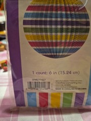 creative converting paper lantern 6 in multicolor Hanging Ball (No Light)