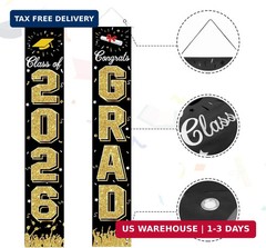 2026 Graduation Decorations, Graduation Banner Class of 2026, Hanging Congratula