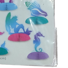 Mermaid Mini Centerpiece 8 Pc Tissue Paper Birthday Party Decorations 3 Sets