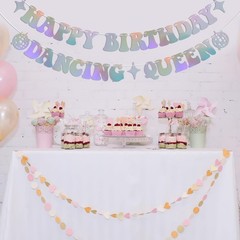Happy Dancing Queen Banner Dancing Queen Themed Party Decorations Disco Bday …