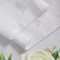 2-Pack White Rectangle Tablecloth 60×102 Inch – Wrinkle & Stain Resistant Pol…