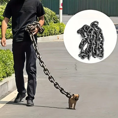 Funny Dog Rope Prank Foam Chain 70IN Photo Prop Pet Leash Toy Decor
