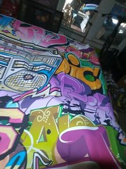 photography backdrop 90’s Hip Hop Party Wall Tapestry / . Huge 7ft x 5ft