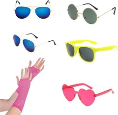 18 Pcs Funny Photo Booth Props Adults Assorted Dress Up Costume Hats & Fun