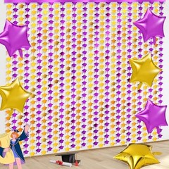 2025 Graduation Party Decorations, 3 Pack 3. 3 x 6. 6 ft Grad Purple and Gold