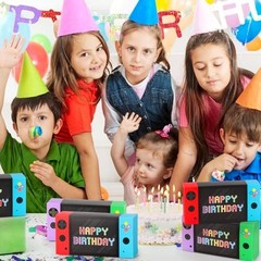 Party Decorations 16 Pack – Video Game Party Favor Boxes for Kids Boys 8-12 –