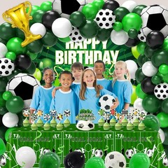 Soccer Party Decorations 122Pcs Soccer Birthday Party Decorations Supplies wi…