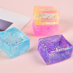 Stress Toy Simulation Clear Tofu Ice Cube Squeeze Maltose Photostudio Props