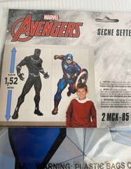 Marvel Avengers Scene Setters 2-Piece Wall Decor Black Panther Captain America