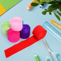 48 Rolls Crepe Paper Streamers 3936 ft Pastel 1.8 Inch x 82 ft/Roll Flower DIY