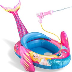 Pool Floats with Water , Mermaid Inflatable Pool Toys for Age 3-8 Years Old, …