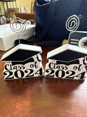 Large Lot 2024 Graduation Party Decorations-Black Gold Silver