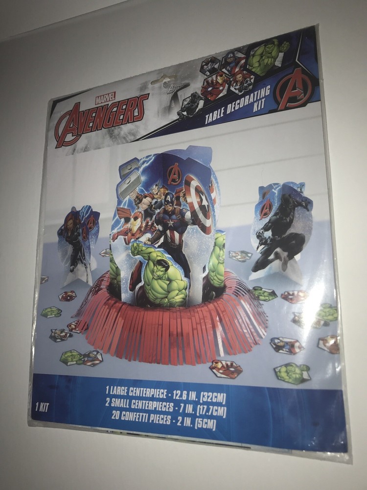 Marvel Avengers Table Decorating Kit Birthday Party 23 Pieces New