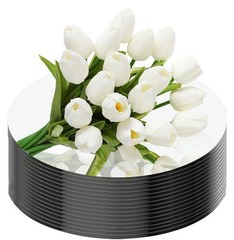 16 Pack Round Mirror Centerpieces Table Decor 12 Inch Circle Trays Plates