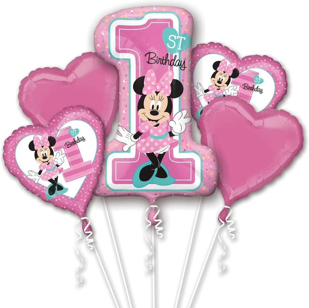 ANAGRAM INTERNATIONAL BOUQUET MINNIE 1ST BIRTHDAY, Various, Multi