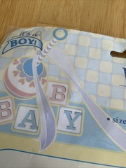 It’s A Boy Vintage Wall Plastic Banner Mural 72×42