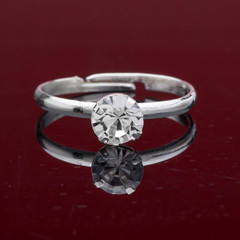 Whaline 36 Packs Diamond Engagement Rings Bridal Shower Rings for Wedding Table