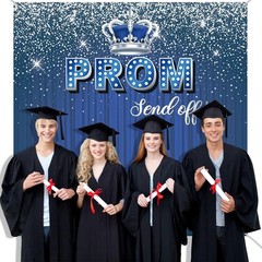 2026 Prom Send Off Glitter Background 5.9 by 5.9 Feet for Stunning Celebration
