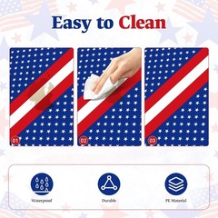 Celebrate Independence Day with 3 Pack Red & Blue Disposable Table Covers 54×108