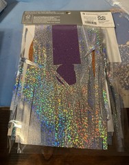 New Spritz Happy Birthday Banner Multi Color & Silver Glitter Banner Large 82in