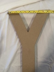 “FIFTY” paper mache letters (for Birthday, Anniversary, Retirement Decoration)