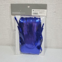 Spritz Backdrop Foil Curtain Blue 3′ x 8′ Party Decoration Fringe Shiny Tik Tok