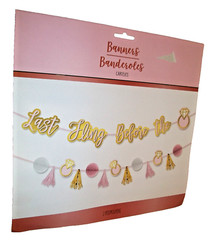 Bachelorette Party Decorations Bundle 2 12ft banners & 5pk Balloons (B72)