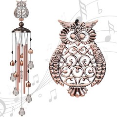 Wind Chimes with Owl Design for Relaxation in Gardens and Indoor Spaces