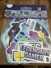 Battle Royal Cutouts 12 Pieces Birthday Decorations
