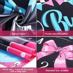 Burnouts or Bows Gender Reveal Decoration Bows or Burnouts Backdrop Gender Revea