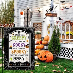 Weather-Resistant Halloween Garden Flag – Perfect for Parties & Porches 12×18