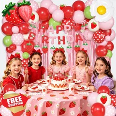 Ouddy Life Strawberry Decorations Red