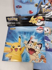 Fun Pokemon Party Game Table Decorations Loot Bags Lot Catch That Pikachu New